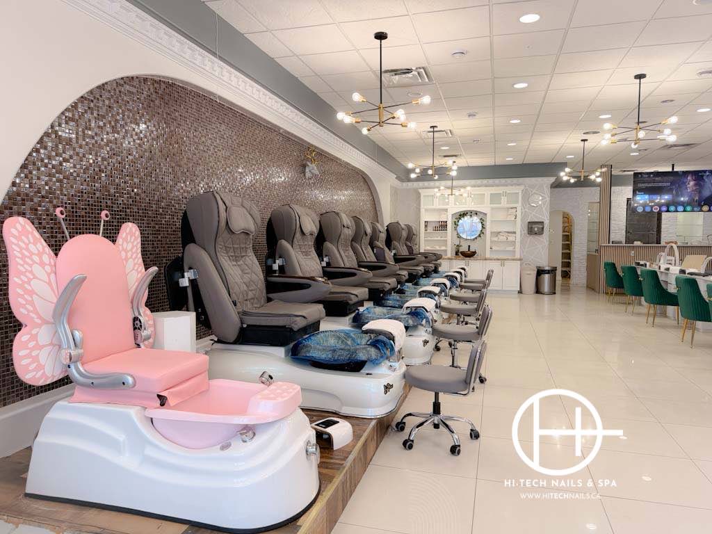 Pedicure lounge at HiTech Nails & Spa