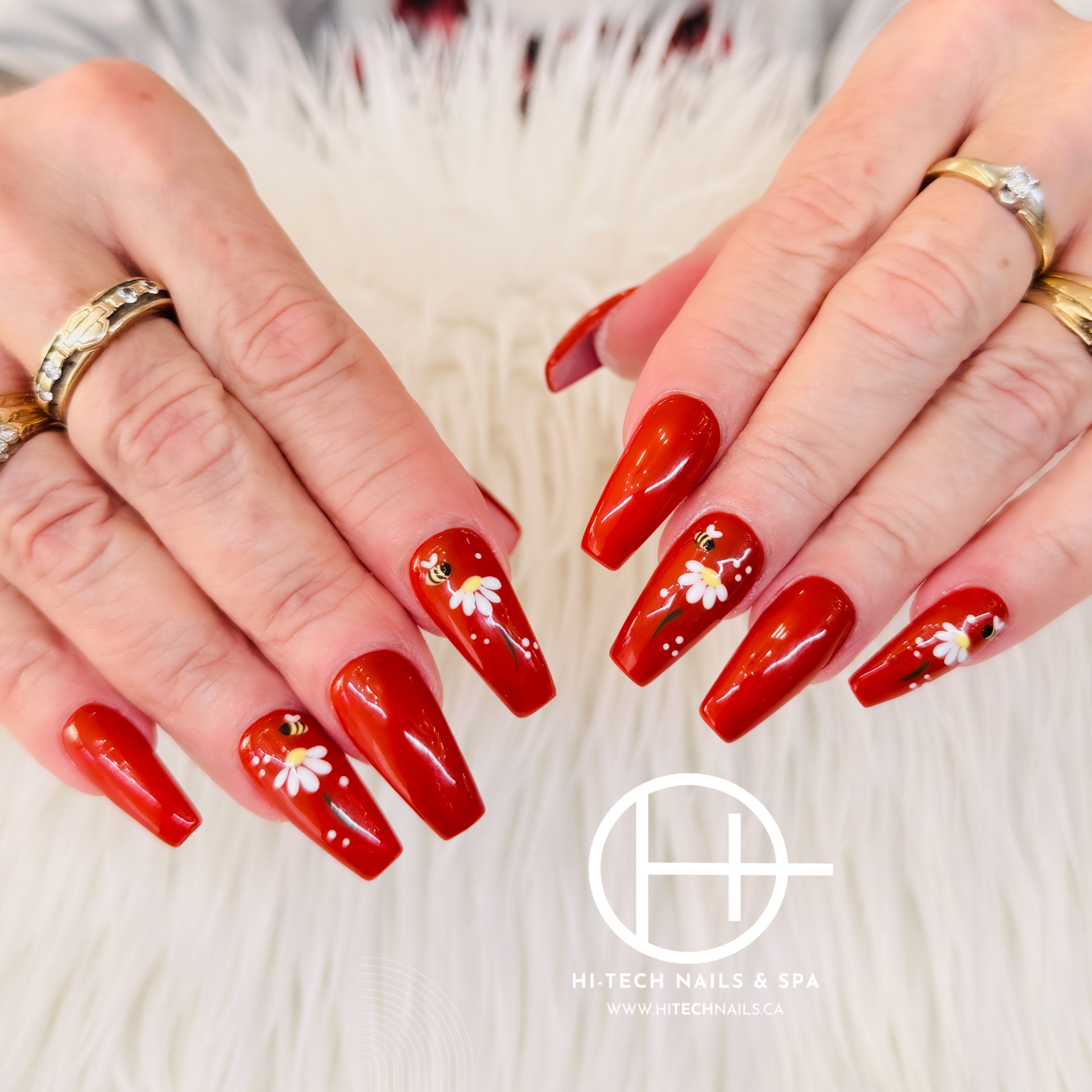Cherry daisy design